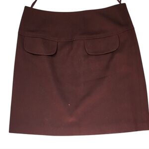 Banana Republic Mini Cargo Skirt in Rich Burgundy 4